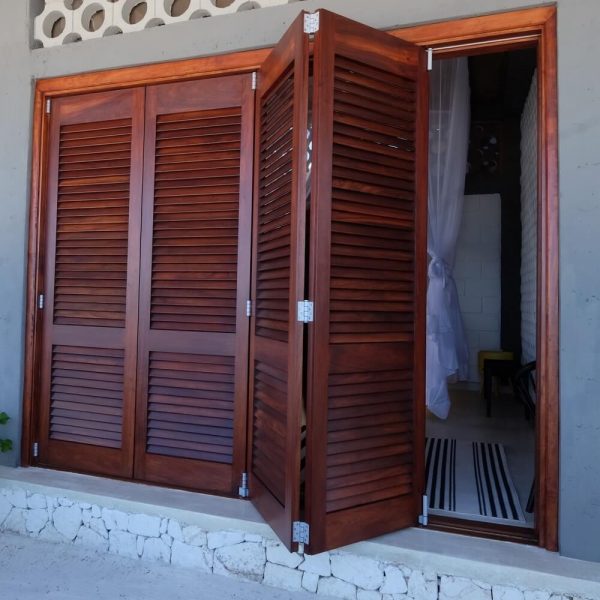 Folding door opening